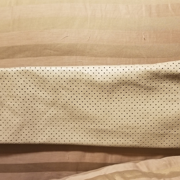 Women's Tan Color Faux Leather Jacket - Picture 10 of 13